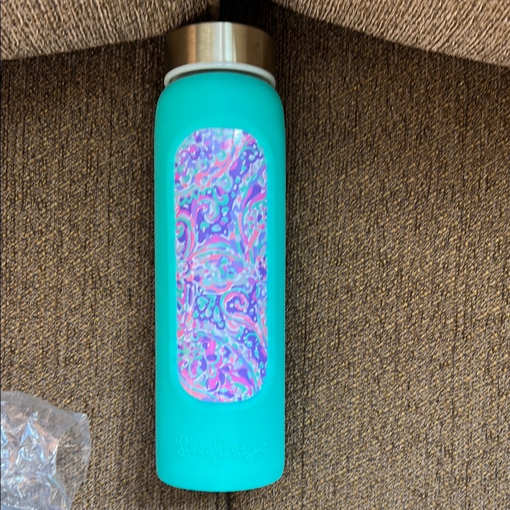 Lilly Pulitzer, NWT, Teal Water Bottle, GWP, La Playa Accessories